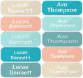 KYTRA Personalized Name Labels for Kids 120 Custom Stickers for Daycare & School Supplies, Clothes, Toys, Lunchboxes and More - Waterproof Vinyl, Laundry, Dishwasher & Microwave Safe, Made in USA
