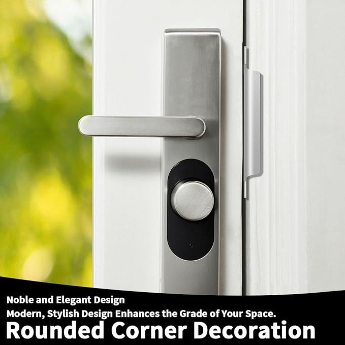 4-7/8" Door Strike Plate, Universal Door Strike Plate with Brushed Zinc Finish, T Strike Deadbolt Strike Plate Door Backplate Iron, Replacement Protection Bolt Safety Strike Plate (3 PCS)