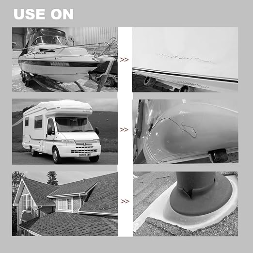 Silver RV Roof Sealant Tape, 6" x 25' Waterproof Repair Seal Tape – Extra Thick, UV-Resistant, Weatherproof Patch for Permanent Leak Sealing on RVs, Trailers, and Mobile Homes