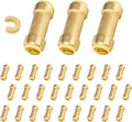 30-Pack Niikappu Pushfit Check Valve, 1/2-Inch Brass Plumbing Fittings Connect for PEX, Copper, CPVC, PE-RT Pipes, with Disconnect Clip(PF-VALVE060-30)