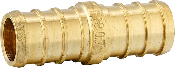 (Pack of 100) EFIELD 1/2" Pex Brass Fittings: 70 Pieces Pex Stainless Steel Clamps, Tee, Elbow and Coupling 10 Pieces each,(PEX1807191)