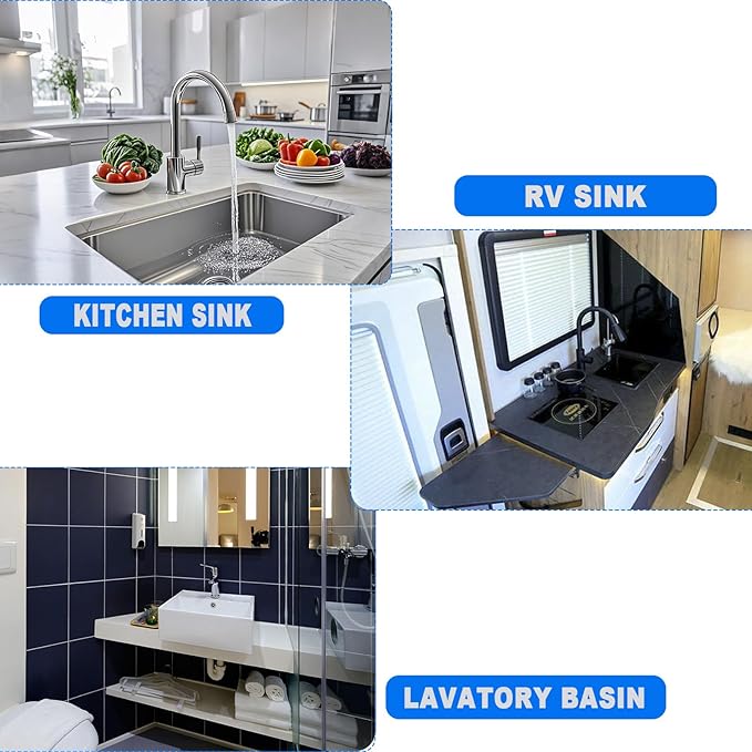 White 1-1/2" Kitchen Sink Drain P-Trap Plumbing Kit, J-Bend for Restroom Sink Kitchen Sink Drain Pipe, Sink P-trap Connect To Wall