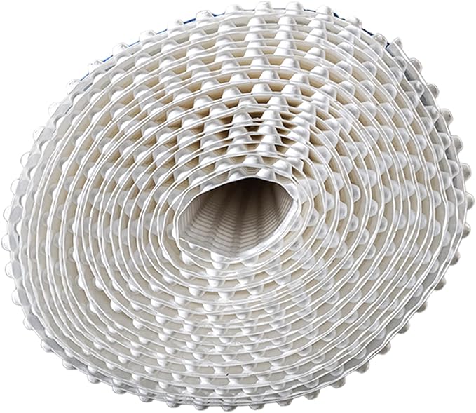 Whitecap Dimple Drainage Matting, 4' x 50' - Protect Vapor Barriers, Improves Water Movement and Drainage - Waterproof Moisture Barrier Foundation Wrap and Floor Underlayment
