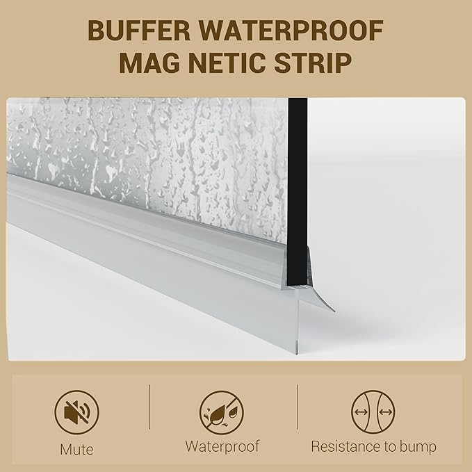 Fixed Frameless Shower Screen for Bathtub - 32" W x 55" H Glass Panel, 6mm Tempered Glass with Matte Black Aluminum Frame, Easy Install Bath Enclosure for Modern Bathroom