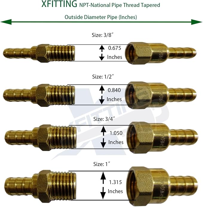 2 Pcs. XFITTING 3/8'' Pex x 1/2'' Female Elbow with Drop Ear (2-3/8XX1/2D)