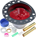 PVC Freestanding Tub Drain Rough-in Kit, Bathtub Drain Kit for Island Bathtubs, PVC Plastic Adapter and Brass Tail Pipes, Compatible with Free Standing Tub Drain, Floor Mounted Bathtubs