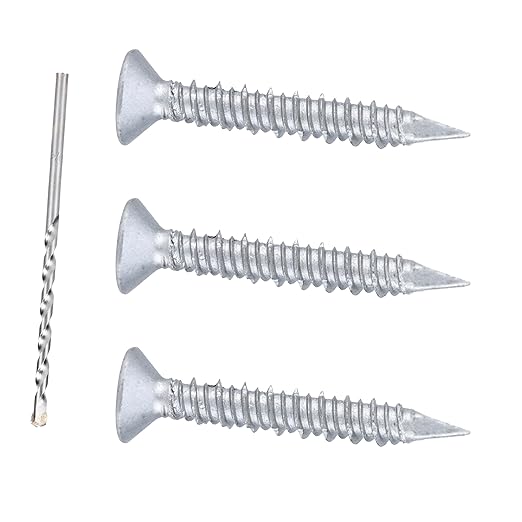3/16 x 1-3/4" 410 Stainless Steel Flat Head Tapcon Concrete Screw Anchor, for Anchoring to Masonry, Block or Brick (100Pcs/box)