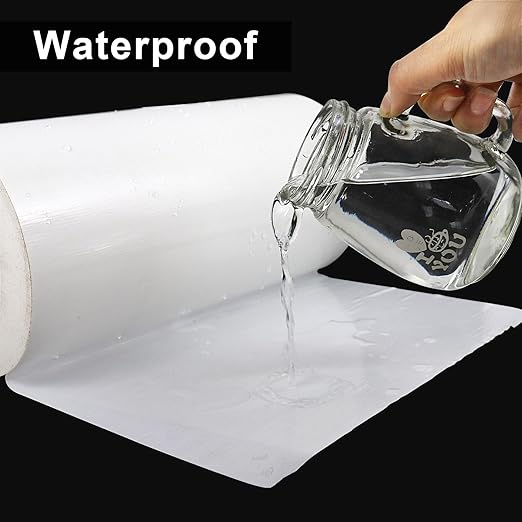 10" Wide White Duct Tape, Heavy Duty Waterproof Tape 10 Inches x 30 Yards, 9 Mil, Strong, Flexible, No Residue, UV Resistant for Crafts & Home Improvement