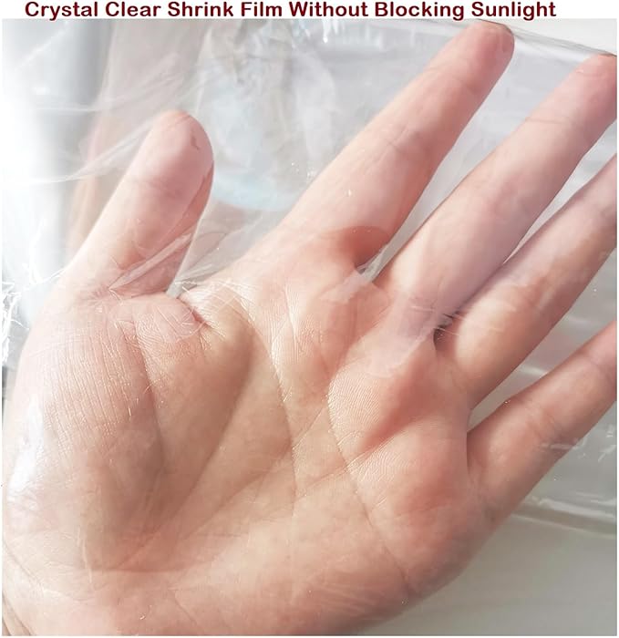 Insulating Film Window Kit to Keep Cold Out Window Shrink Film Insulator Kit (3 Windows)