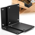 2 Pcs 8" X 8" X 6" Heavy Duty Steel L Angle Bracket for Wood, Large 90 Degree Corner Shelf Support Bracket, 8x8 Post to Beam Connector, Thickness 1/4"(6mm), Max Load 300+lbs-
