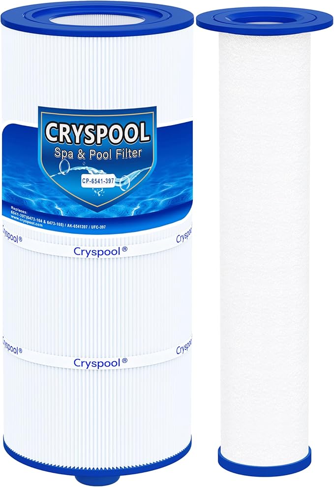 Cryspool® 6541-397 Spa Filter Compatible with Sundance 880(2009-2023), Ultra Set 6541-397(6473-164 & 6473-165), AK-80802, FC-2772 Hot Tub Filter, 1 Pack