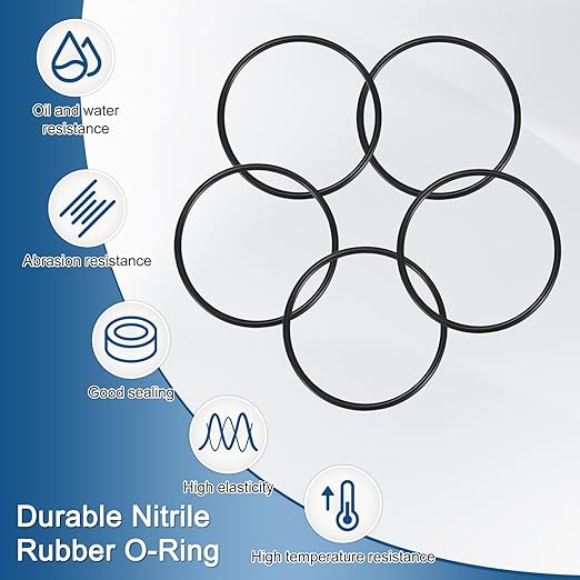 5-Pcak Nitrile Rubber O-Rings, 77mm ID, 85mm OD, 4mm Width, Metric Sealing Washer Gasket for Automotive Machine Plumbing/Faucet/Air or Gas Connections, Resists Oil and Heat