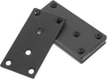 6 Sets Black Heavy Duty Metal Mending Plates with Screws Straight Flat Stainless Steel Reinforcement Brackets for Wood Furniture Fixing and Joining Shelf and Timber Brace Plates