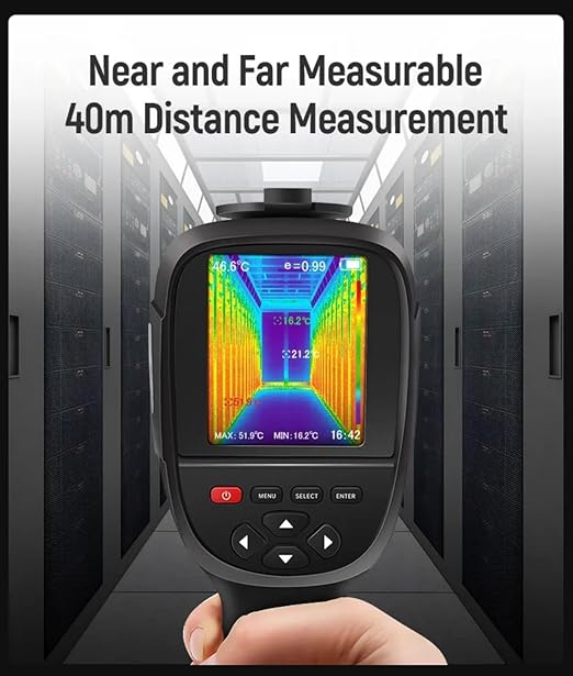GOYOJO 256x192 Thermal Imaging Camera with Dual-Light Fusion, -4~1022°F, Handheld Infrared Thermal Imager for Home Inspection HVAC Electrical and Mechanical Maintenance