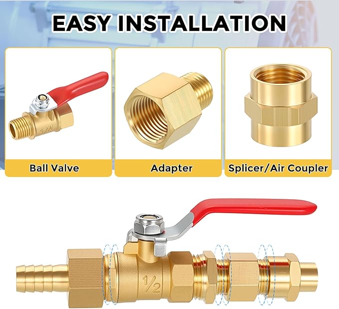 Pack of 5, 1" Male NPT to 3/4" FeMale NPT Solid Brass Hex Bushing, Hose Fittings Adapter Threaded Reducer Heavy Duty for Pipe Leak Repair, Pneumatic Systems, Compression