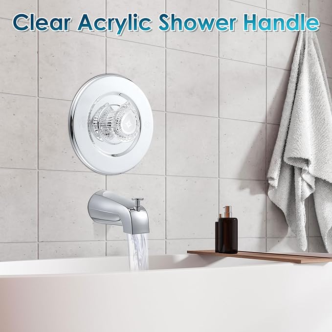 Cartridge Replacement with Removal Tool & Faucet Handle, Compatible with Moen 1225/1225B & 96797 & 104421, Compatible with Moen Chateau Series and/Moentrol Single Handle Tub and Shower Valve