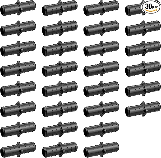 VINTEX 1/2 Inch Polyphenylene Sulfide (PPSU) Pex Pipe Fitting Set, Including 30 Pex Straight Coupling.Suitable For Plumbing Systems.No Lead Material,1/2" Straight Pex Fitting,30 Pcs
