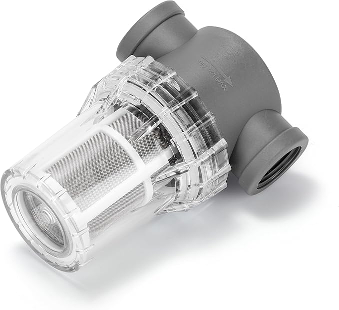 3/4'' Female NPT in-Line Strainer - Garden Hose Filter for High Pressure Washer, Sediment Filter with 60 Mesh Stainless Steel Screen (3/4'' 60 Mesh)
