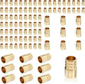 (100-Pack) PEX Fittings, Pex 1"x3/4" Female Sweat Copper Adapter, Brass Crimp Fittings, for PEX Tubing Pipe Plumbing, ASTM F1807