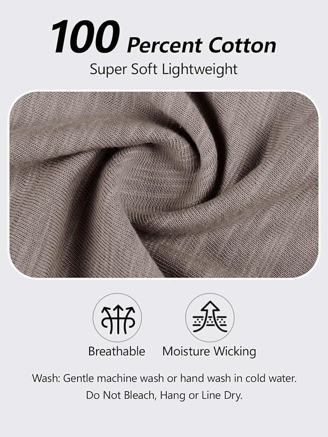 Women’s 100% Cotton Cropped Workout Tank Tops Soft Breathable Loose Fit Muscle Tank for Gym Yoga Running