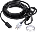 MECCANIXITY 18FT Self-Regulating Water Pipe Heat Tape,5W/Ft 120V Electric Plugs 3 Prong Heating Trace Cable for Metal and Plastic Pipe Freeze Protection Keeps Water Flowing