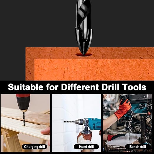 1/4 Inch Concrete Drill Bits 10PCS, Masonry Drill Bit Set with Tungsten Carbide Tip for Glass,Tile, Brick, Cement, Concrete, Plastic, Cinder Block, Wood etc