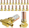 Water Hammer Arrestor,1/2Inch Tee Copper Water Arrestor,Pex Crimp Connection(20PACK,Copper Arrestor)(HAMMER010-20Pack)
