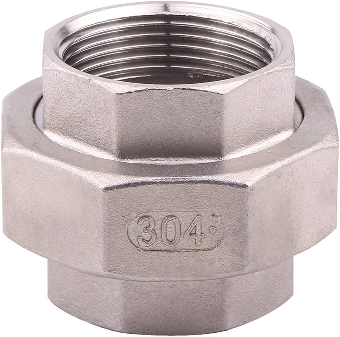 Cast Pipe Fittings Union - 1 1/4" NPT Female Fitting Stainless Steel 304, Class 150