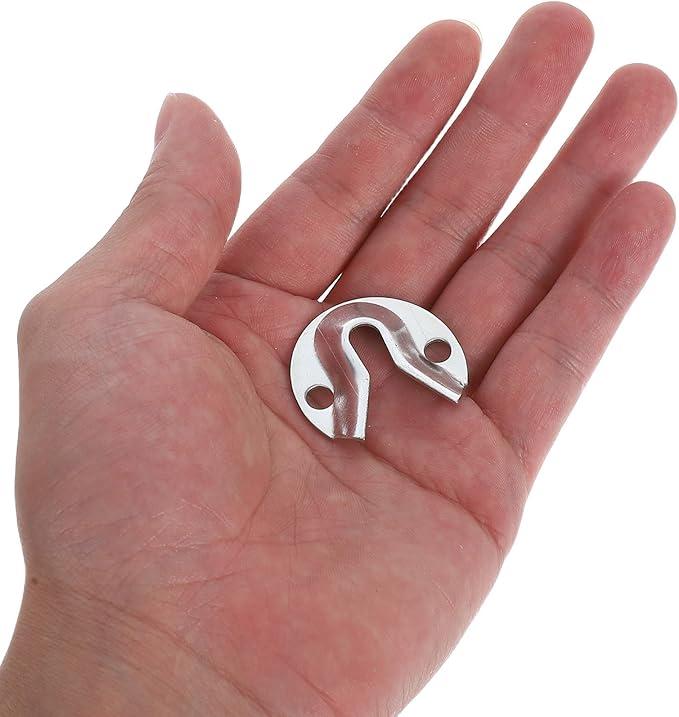 Luxshiny 8pcs Heavy Duty Keyhole Picture Hangers Metal Frame Connectors for Wall Mounting Mirrors Artwork Secure Furniture Fasteners Easy Installation