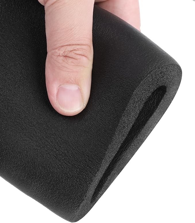 uxcell Foam Tubing for Handle Grip Support, Pipe Insulation Outside Pipe Lagging, 48mm(1 7/8") ID 78mm(3") OD 1m Black