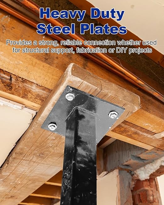 Rocaris 16 X 16 X 1/4 Inch A36 Steel Plate Hot Rolled, Metal Square Plate for Construction Boards, Structure Support, Weldable Square and Industrial