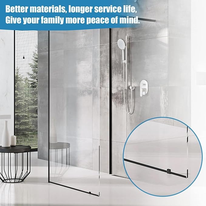 Storm Door Sweep Replacement for Larson & Pella Storm Door Expander Sweep(CH9030501),4 Pack Storm Door Sweep Parts Compatible with Vinyl and Metal Doors Bottom Sealed Rubber Strip