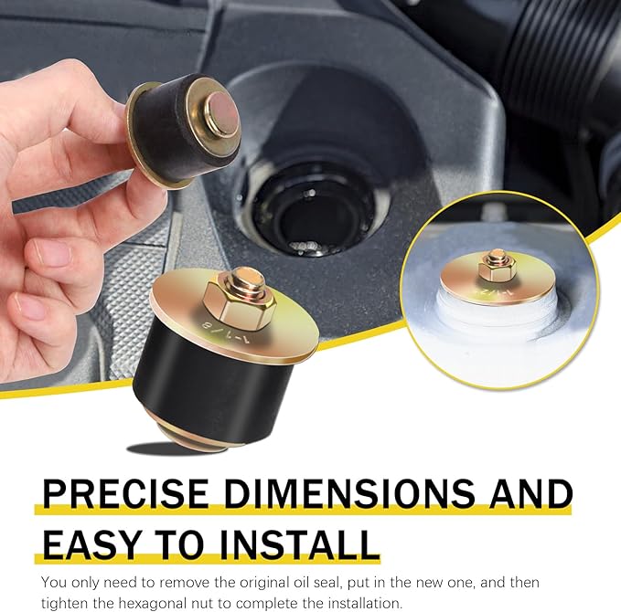 14Pcs 7 Sizes Neoprene Rubber Expansion Plug, 1-1/2'', 1-3/8'', 1-1/4'', 1-1/8'', 1'', 7/8'', 3/4'' Automotive Rubber Expandable Freeze Plugs Fit Hole Size: 3/4"~1-1/2" (19mm~38mm)