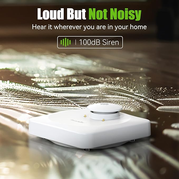 RainPoint WiFi Water Leak Detectors for Home - IP66 Waterproof Grade Water Sensor Leak Detector Kit with Hub, Powerful Alarm Siren, Includes 3 Water Alarm Leak Detectors & One WiFi Gateway Hub