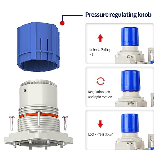 BLCH 3/8" NPT Air Compressor Water Separator - Air Pressure Regulator Compressed Air Filter Regulator Lubricator Combo AC3010-03 Semi-auto Drain Poly Bowl Gauge 0-160 PSI 5μm Brass