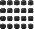 1/2" Black Pipe Cap, Home TZH 20 Pack Malleable Iron Cast Pipe Caps for Steam-Punk Vintage Shelf Bracket DIY Plumbing Pipe Decor Furniture (20, Black 1/2 Inch)