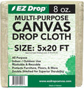 EZ Drop Painter's Large Canvas Fabric Drop Cloth for Painting (5 ft. x 20 ft.)