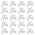 20 PCS Cross-Connector Vertical Pipe Clamp for 3/4" EMT Electrical Conduit Pipe(OD 0.922"), Also Fits 1" Round Tube, Crossover Clamp for Greenhouse, Fence