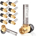 Water Hammer Arrestor,7/8" Female Swivel Ballcock Nut X 3/4" Male Thread Stainless Steel Water Arrestor for Toilet Connection(10PACK,Stainless Steel Arrestor)(HAMMER025-10Pack)