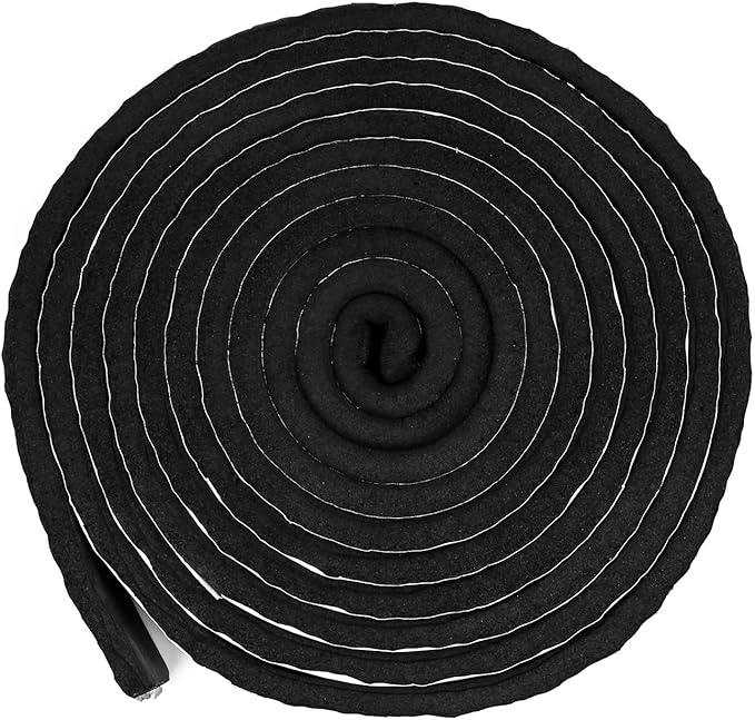 QWORK Pipe Wrap Insulation, Waterproof Foam Insulation Tape Adhesive for Hot or Cold Pipes, 16 Ft Long x 2 Inch Wide x 1/2 Inch Thick
