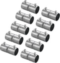 uxcell EMT Coupling, 25mm(1 inch) EMT Set Screw Coupling Conduit Fittings 57mm Length Electrical Conduit Pipe Connector 0.7mm Wall Thick, 10 Pack