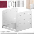 VEVOR 8"x 8" Post Base, 1Pcs Stainless Steel Adjustable Post Anchor Bracket(Internal 7.8 x 7.3"), Adjustable Post Base for Pavilion Deck Porch Handrail Railing Support Decorative Anchor Plate