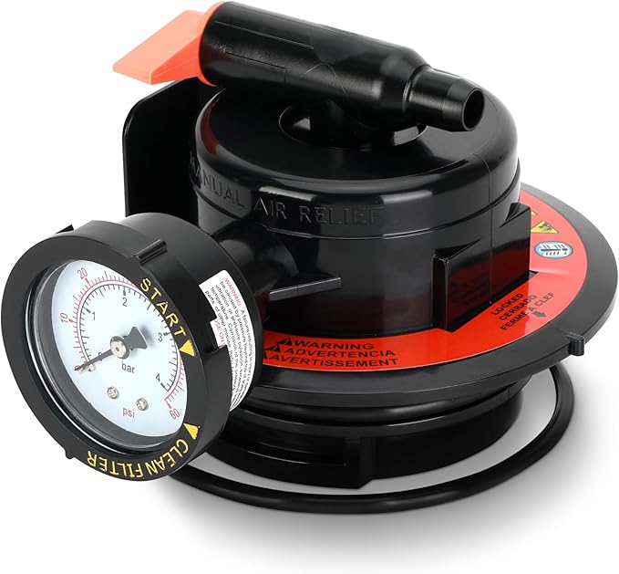Miory DEX2420MAR2 Manual Air Relief Assembly, 2420MAR2 Air Relief Valve, Compatible with Pro Grid De Swimclear and Swim Clear Cartridge Filtersr, Replacement for DE and Cartridge Pool Filter