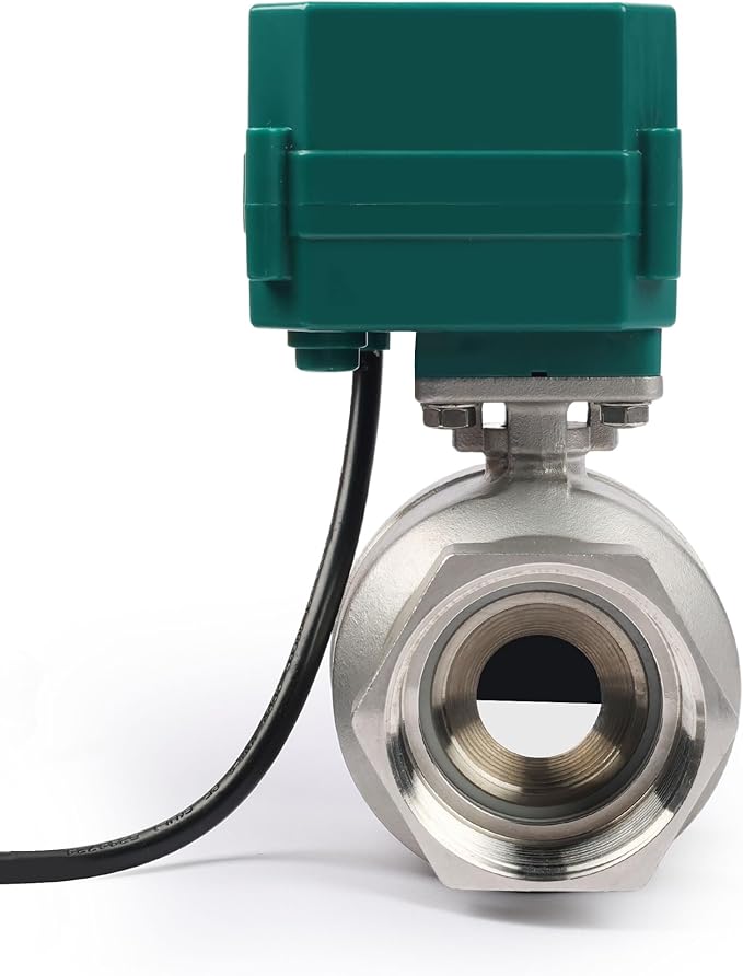 U.S. Solid 2" Motorized Ball Valve with US Plug 110VAC Stainless Steel Electrical Ball Valve,Auto Return, Normally Closed, IP65