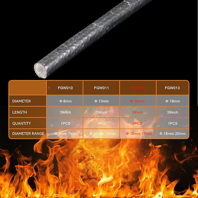 CARDI Aluminized Heat Shield Sleeving Self Wraped Wire Fuel Line Cables Hoses Heat Wrap Length 39" I.D. 5/8" For Heat Resistant Automotive UP TO 400℉