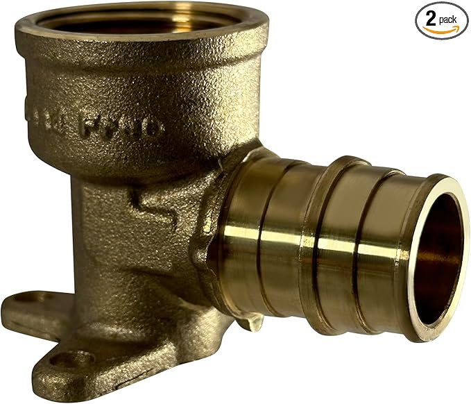 XFITTING Pex A 3/4 Inch x 3/4 Inch Female NPT Drop Elbow, 201-1-2=2XX, 2 Pieces