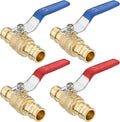 [4 Pieces] Lingmfg 3/4" PEX-A Expansion Ball Valve Shut Off Valve LING-BV1-3/4F1960-4