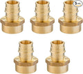 (Pack of 5) EFIELD Pex A Full Flow Expansion Brass Fittings 1 inch x 1 inch Female NPT Adapter, ASTM F1960 For Pex A Tubing Pipe Only,(PEX1960133)
