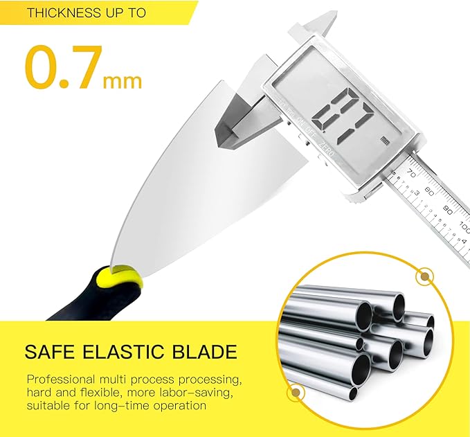 DEKEones Putty Knife Scrapers, 1.5 Inch Spackle Knife, Metal Scraper Tool for Drywall Finishing, Plaster Scraping, Decals, and Wallpaper