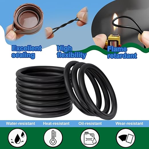 37 Sizes 1075Pcs Universal Plumbing Repair Kit Faucet washers & O-Rings & Sealing gaskets for Faucets, Hoses, Spigots and Other Home Plumbing fixtures with Pick Hook